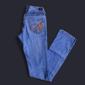 Akademiks Light Medium Blue Wash Skinny Jeans